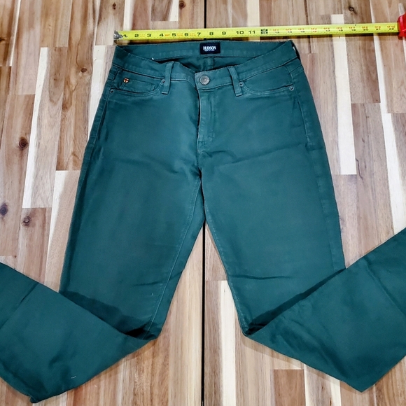 H&M Denim - Hudson Made In USA Forest Green Straight Jeans